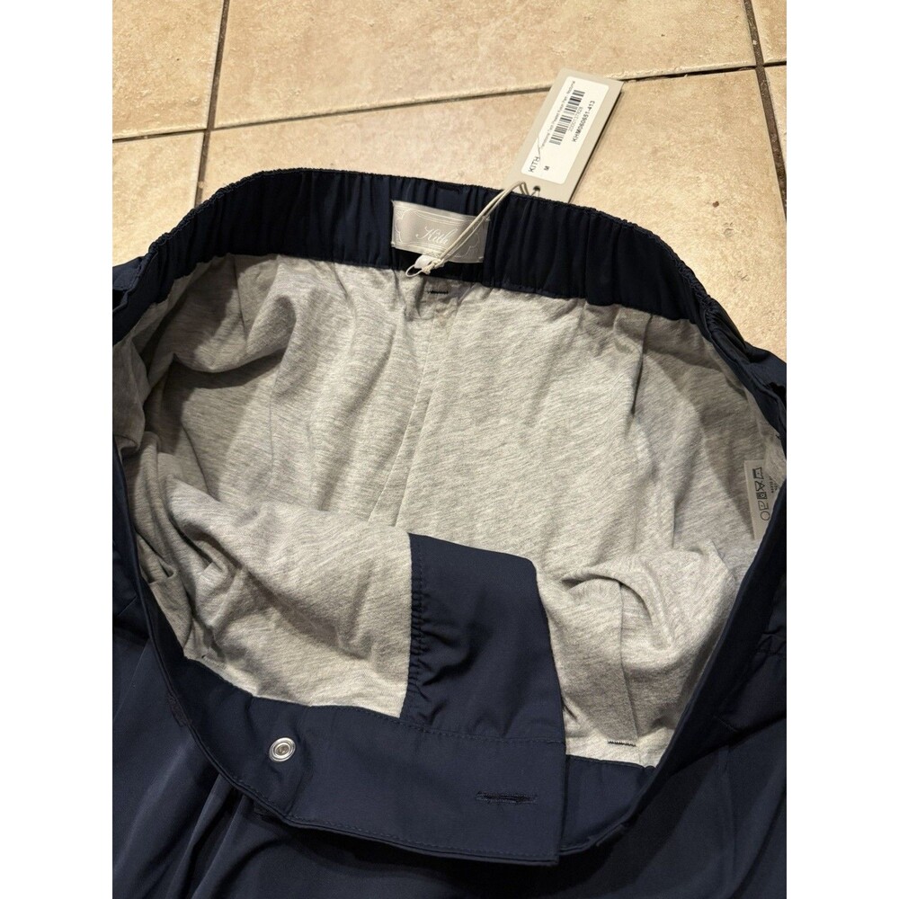 Kith Pants Mens Medium Nocturnal Blue Transitional Tech Pleated Kyson Lined NEW - Picture 6 of 10